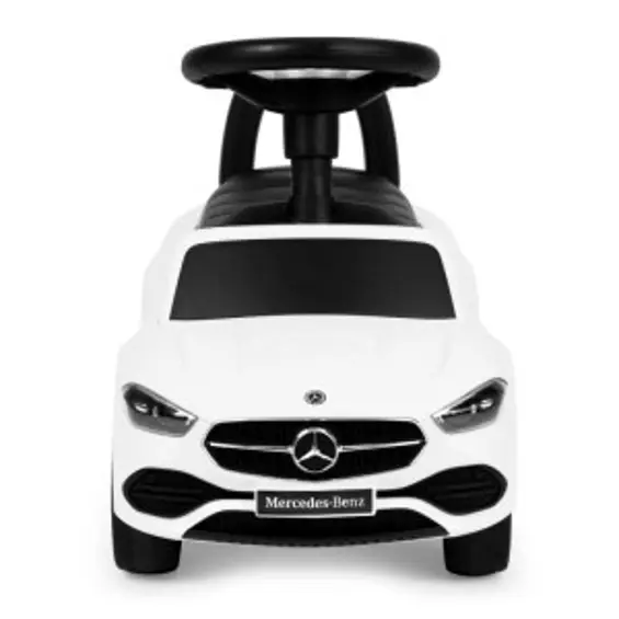 Mercedes-Benz C-Class 667 WHITE – Dječji automobil guralica s interaktivnim volanom, zvučnim efektima i spremnikom, bijeli