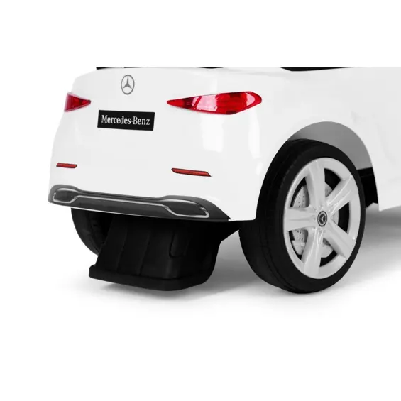 Mercedes-Benz C-Class 667 WHITE – Dječji automobil guralica s interaktivnim volanom, zvučnim efektima i spremnikom, bijeli