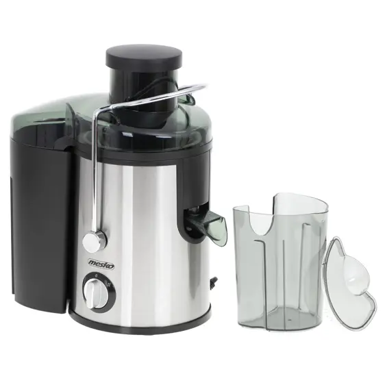 Mesko MS 4126 Sokovnik 600 W – Centrifugalni Sokovnik s Posudom za Sok, Crni