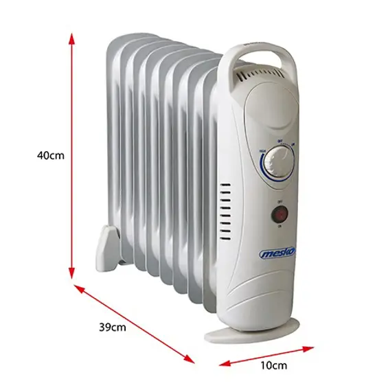 Mesko MS 7805 uljni radijator 1000 W s 9 rebara i podesivim termostatom