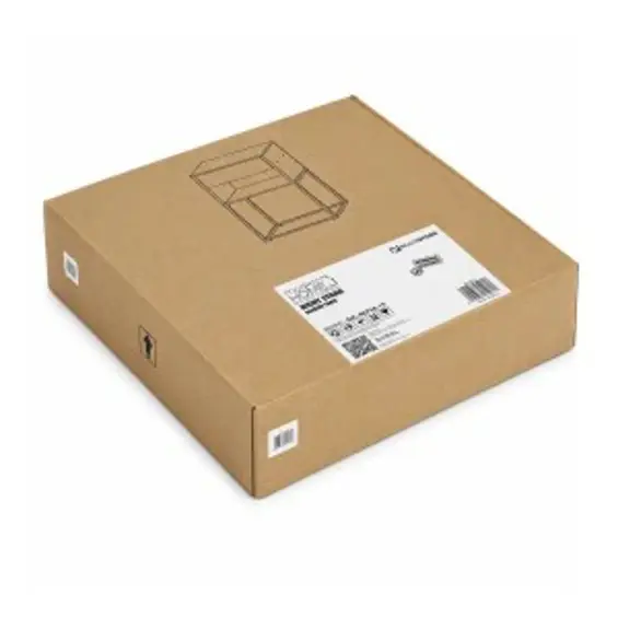ModernHome GIC-NST65-15 – Noćni ormarić s ladicom i policom, 40 × 38,5 × 64,5 cm, svijetli hrast/crna