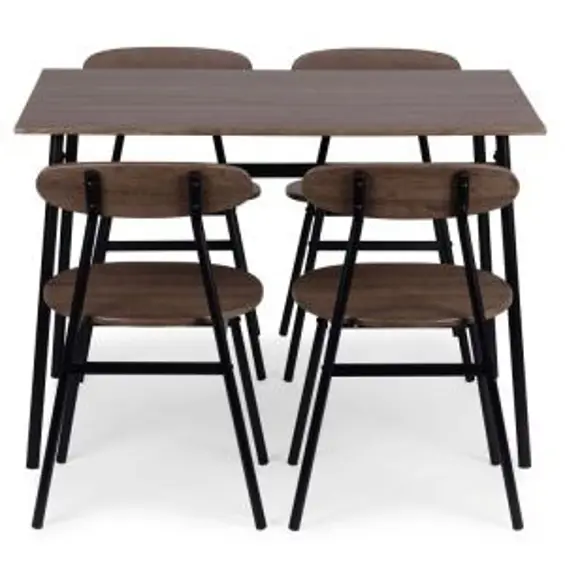 ModernHome OSLO blagovaonski set – stol i 4 stolice 110 × 70 cm