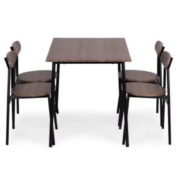 ModernHome OSLO blagovaonski set – stol i 4 stolice 110 × 70 cm