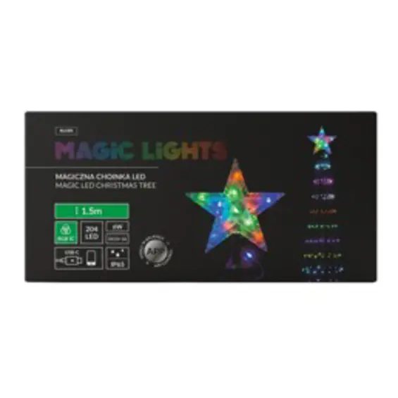 Moon in the Room ML47M LED svjetlosna zavjesa zvjezdice i mjeseci, 3 m, višebojna