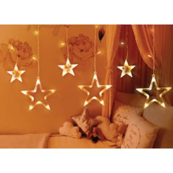 Moon in the Room ML48C LED svjetlosna zavjesa sa zvjezdicama, 3 m, topla bijela