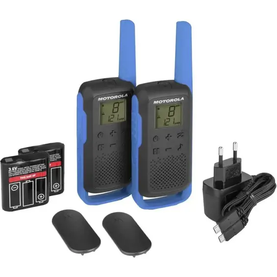 Motorola TALKABOUT T62 PMR Radio Stanice – Set od 2, Domet do 8 km, VOX, USB Punjenje