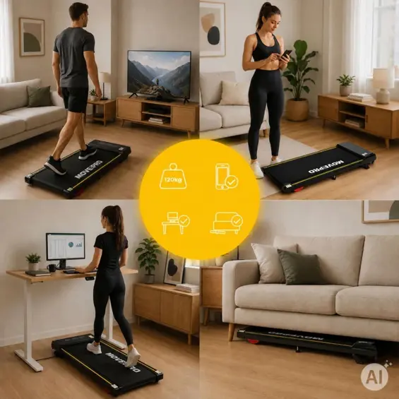MOVEPRO Walking Pad električna traka za hodanje 10 km/h s aplikacijom