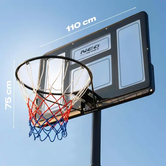 Neo-Sport NS-282 samostojeći košarkaški koš podesive visine 135 – 305 cm