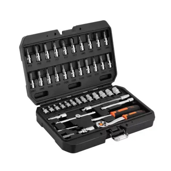 NEO TOOLS 10-004-1 – Set nasadnih ključeva 1/4", 46 dijelova, CrV čelik, EVA pjena