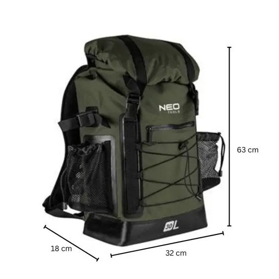 NEO TOOLS 600D vodootporni ruksak 30 L