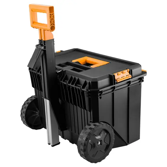 NEO TOOLS 84-288 – Modularni sustav kutija za alat 4 u 1 s kotačima, teleskopskom ručkom i organizatorom