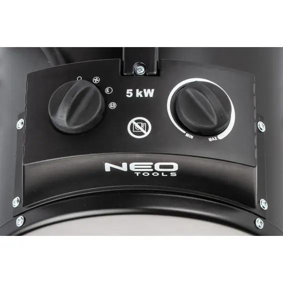 NEO Tools 90-069 industrijska električna grijalica 5000 W, 400 V, termostat, IPX4