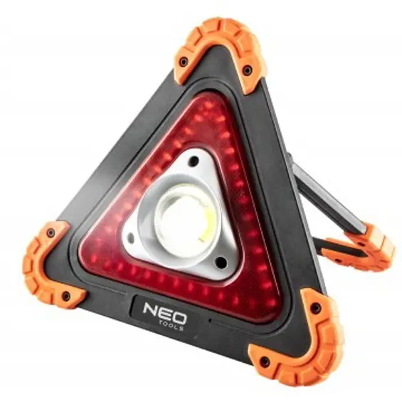 NEO Tools 99-076 radna LED svjetiljka i signalni trokut 2 u 1, 800 lm