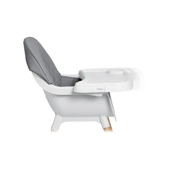 Nukido Lilo dječja hranilica 3u1 siva – podesiva stolica za hranjenje, odvojivi pladanj, 5-točkovni pojasevi