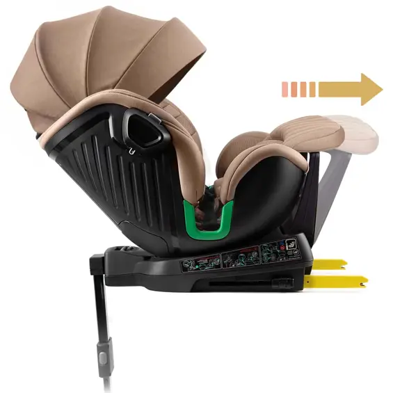 NUKIDO Shelly 710302 – Rotirajuća dječja autosjedalica 360°, i-Size 40–150 cm, ISOFIX, smeđa