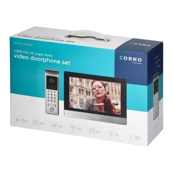 ORNO CERES OR-VID-ME-1056FHD/B videodomofon s 8" zaslonom i tipkovnicom