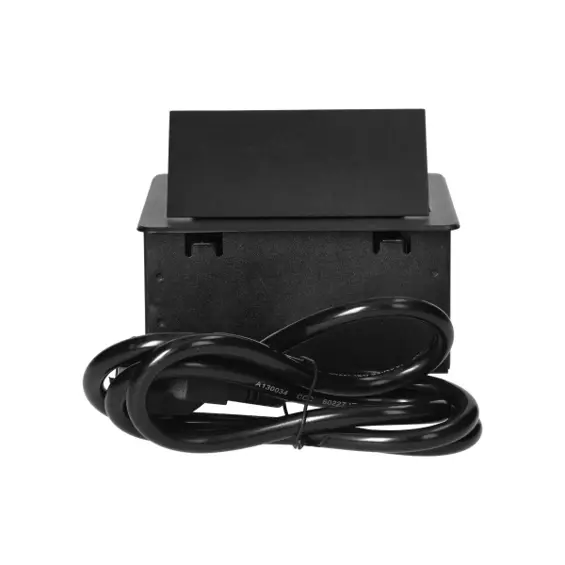 Orno OR-GM-9029(GS)/B ugradbena namještajska utičnica Schuko s 2 USB priključka