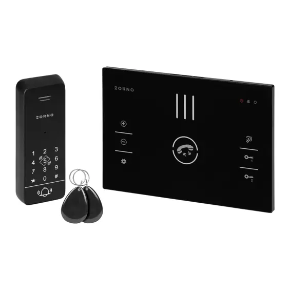 ORNO SANDI OR-DOM-BA-933/B – Žičani audio portafon s RFID čitačem i PIN tipkovnicom, crni