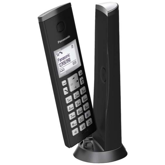 Panasonic Telefon bežični, DECT/GAP, 1.5" LED display, crna - KX-TGK210FXB