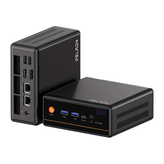 PELADN WO4 Mini PC AMD Ryzen 5 5600H, 16 GB RAM, 512 GB NVMe SSD, Wi-Fi 6, 4K