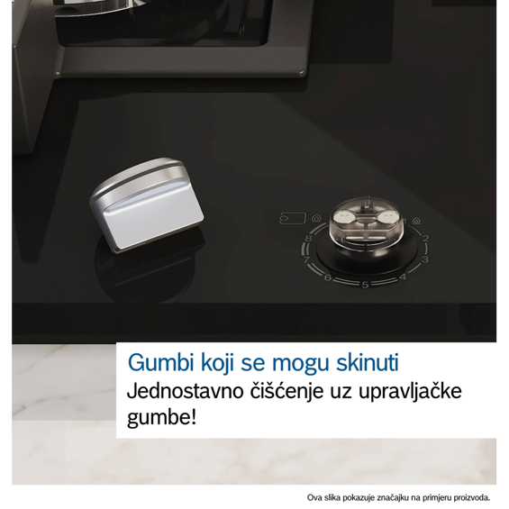 Ploča Bosch PPP6AAI40 MattBlack FlameSelect
