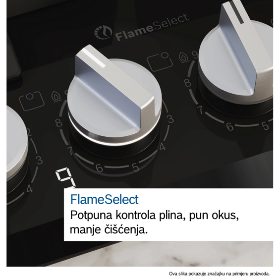 Ploča Bosch PPQ7AAI40 MattBlack FlameSelect