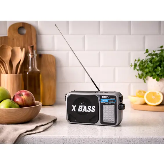 Prijenosni FM/AM radio s baterijom, lampom i X-BASS zvukom – RDD RD-306 USB-C