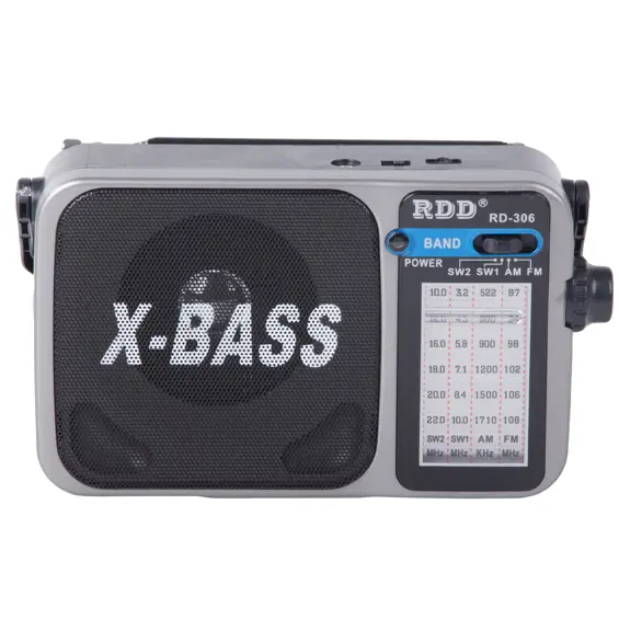 Prijenosni FM/AM radio s baterijom, lampom i X-BASS zvukom – RDD RD-306 USB-C