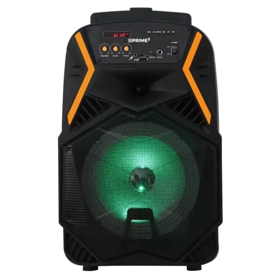 Prime3 APS22 BLAZE Bluetooth Zvučnik s Karaoke Funkcijom – Bežični Mikrofon, LED Rasvjeta i 1600 W PMPO
