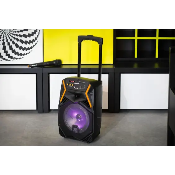 Prime3 APS22 BLAZE Bluetooth Zvučnik s Karaoke Funkcijom – Bežični Mikrofon, LED Rasvjeta i 1600 W PMPO