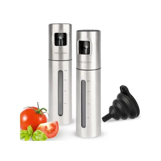 ProfiCook PC-EOS 1270 Raspršivač za Ulje i Ocat – Set od 2 Bočice od 100 ml s Lijevkom