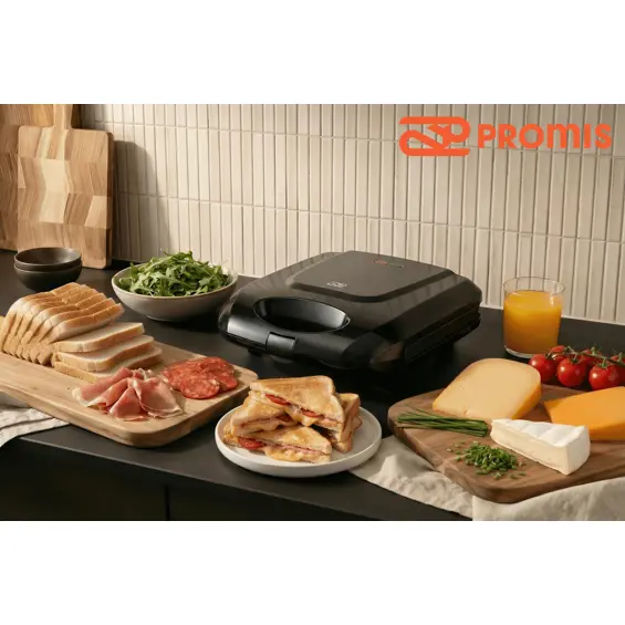 Promis STP25 XXL aparat za sendviče za 4 tosta, 1400 W