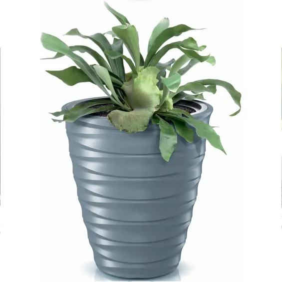 Prosperplast Freze DBFE400-443U tegla za cvijeće s umetkom 28 L – Ø 38,3 × 41,9 cm, svijetlo siva