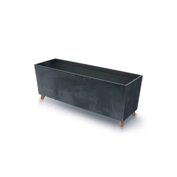 Prosperplast Urbi Case Beton Effect DUC800NE žardinjera s umetkom i nogicama 77 cm – antracit