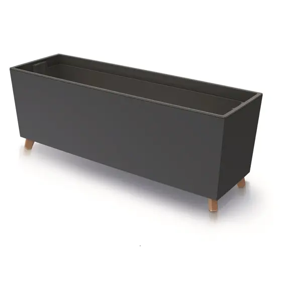 Prosperplast Urbi Case DUC800N žardinjera s umetkom i nogicama 77 cm – antracit