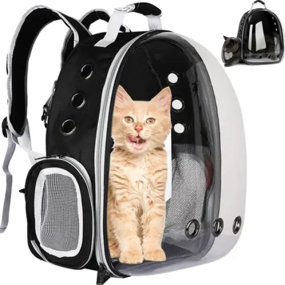 Purlov 23309 ruksak transporter za mačke i male pse – do 10 kg, 41 × 35 × 24 cm