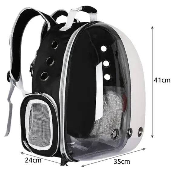 Purlov 23309 ruksak transporter za mačke i male pse – do 10 kg, 41 × 35 × 24 cm