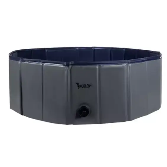 PURLOV sklopivi bazen za pse 100 x 30 cm – bazen za kućne ljubimce, 230 L