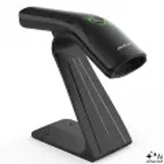 Qoltec 52750 – Žični čitač barkodova 1D/2D i QR kodova s postoljem, USB, crni