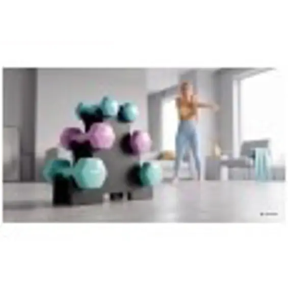 Rebel Active set vinilnih HEX bučica 12 kg sa stalkom