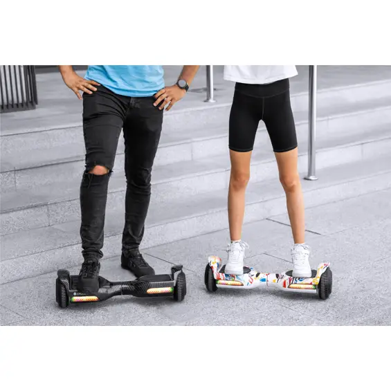 REBEL Cruiser Joy ZAB0013 – Električni hoverboard 6,5", 240 W, do 10 km/h, domet 8 km, LED osvjetljenje, šareni