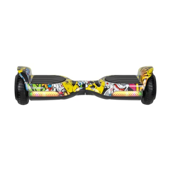 REBEL Cruiser Joy ZAB0013 – Električni hoverboard 6,5", 240 W, do 10 km/h, domet 8 km, LED osvjetljenje, šareni