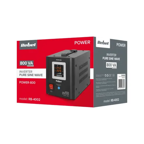 Rebel POWER-1000 RB-4003 UPS 1000 VA / 700 W s čistim sinusnim valom