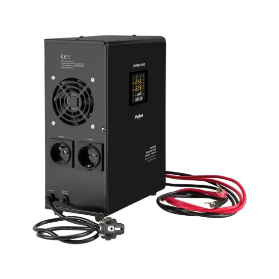 REBEL POWER-1000 RB-4013 – UPS uređaj za neprekidno napajanje 1000 VA / 700 W, čisti sinusni val, 12 V, punjač akumulatora, zidna montaža