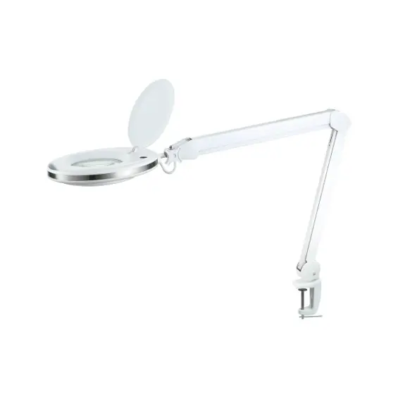 REBEL radna LED lampa s povećalom 5D, 10 W, 730 lm i stolnom stezaljkom