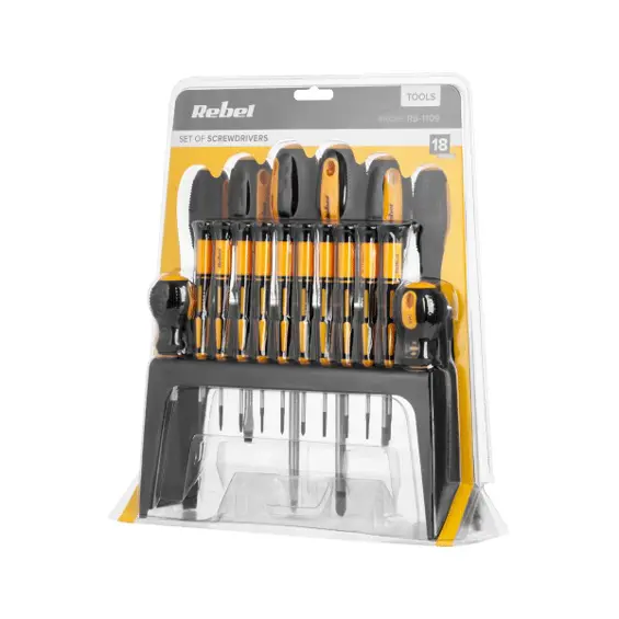 Rebel Tools RB-1109 set odvijača 18 komada CrV