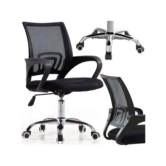 Retoo 0235 -Uredska Stolica s Mrežastim Naslonom – Ergonomska Okretna Stolica s Podesivom Visinom, Nosivost 150 kg
