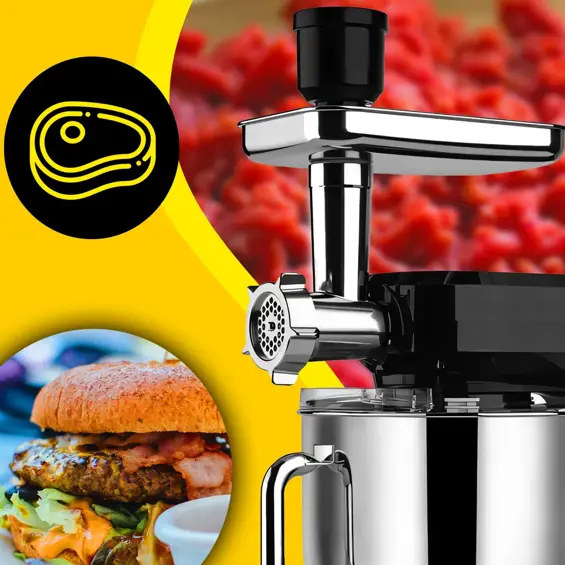Retoo CookMaster OR1104 Planetarni Kuhinjski Robot 5-u-1 – 6 L, Blender, Mašina za Mljevenje Mesa