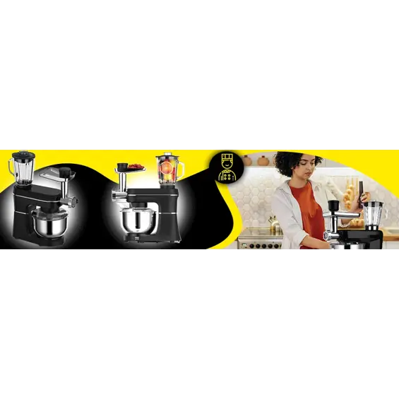 Retoo CookMaster OR1104 Planetarni Kuhinjski Robot 5-u-1 – 6 L, Blender, Mašina za Mljevenje Mesa