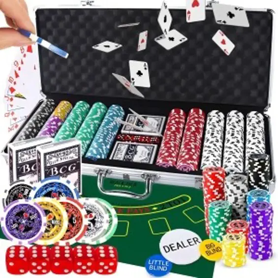 Retoo DR294 poker set 500 žetona u aluminijskom kovčegu